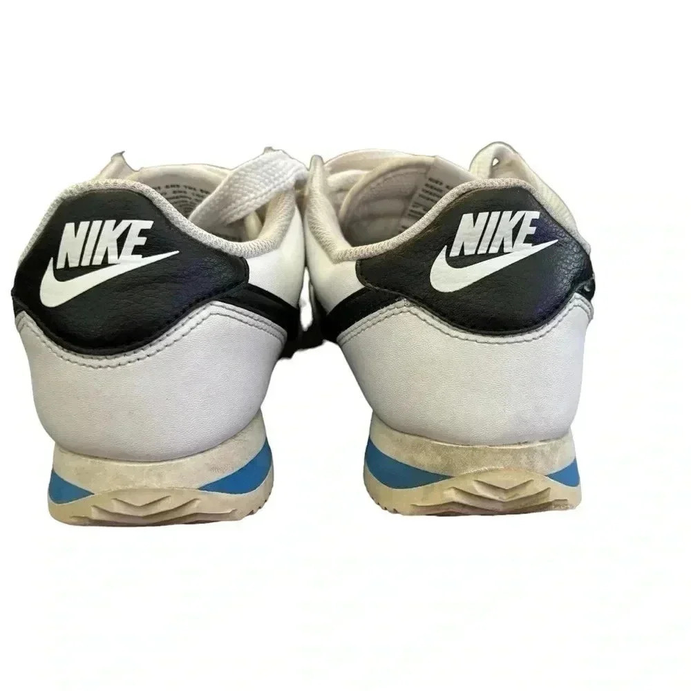 Womens Nike CORTEZ 'WHITE BLACK LIGHT PHOTO BLUE' Size 8.5 - Picture 4 of 8